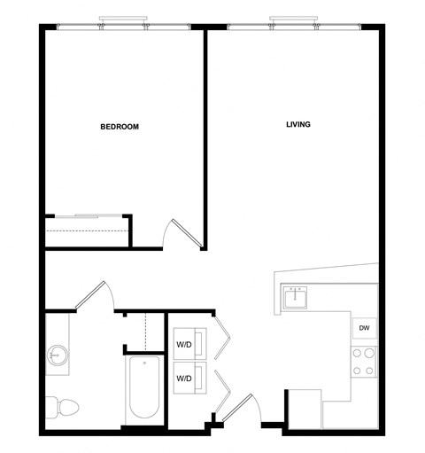 a floor plan of a small apartment